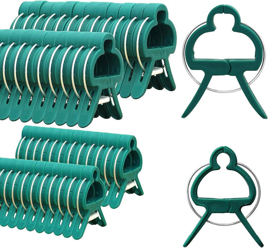 40Pcs Plant Clip Garden Clip Plant 2 Size Reusable Tomato Clip,Multi-Purpose Plant Rattan Clip Rose,Sturdy Cucumber Orchid Clip Plant Support Adjustable Clip Green (20 Large + 20 Small)-VerdiqueGarden