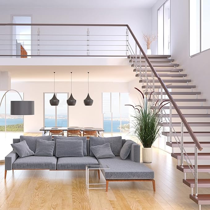 Artificial Plant 47in(1pack) Tall Artificial Grass Plant,Faux Plants Indoor Home Decorative Artificial Plants & Flowers in Pot Fake Plant, House Plant Indoor-VerdiqueGarden