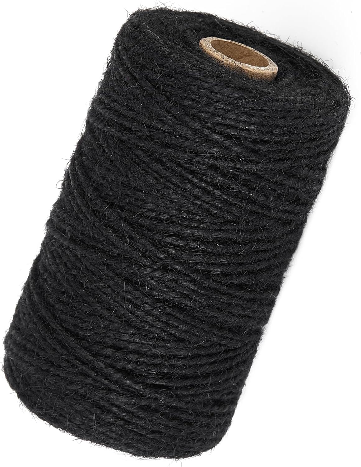 328 Feet 2mm Thick Black Natural Jute Twine, Garden Twine Heavy Duty Industrial Packing Materials String Wrapping, Arts, and Crafts, Halloween Wrapping, Gardening Applications-VerdiqueGarden