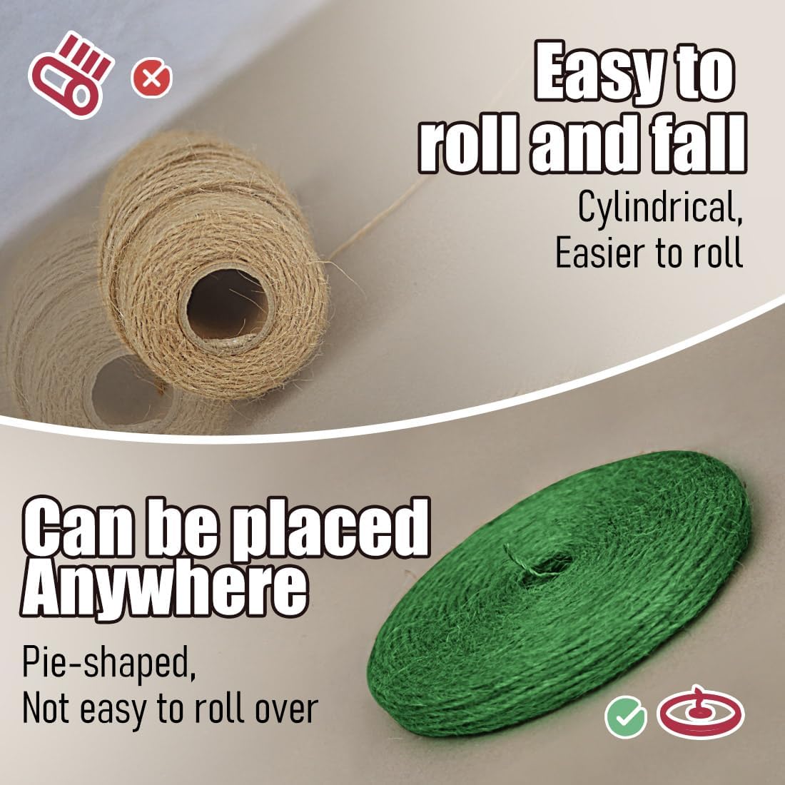 PerkHomy 800 Feet (2Pcs * 400Feet) Garden Twine Strong Natural Jute Long Green Twine for Gardening Tomato Climbing Plant Tie Floristry Crafts Gift Wrapping Packing Decor-VerdiqueGarden