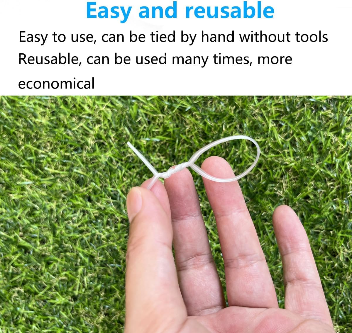 500 Pack 6 Inch Clear Plastic Twist Ties - Reusable Twisty Ties for Cords, Garbage Bags, Gardening and More - Durable, Flexible and Coated for Long-Lasting Use-VerdiqueGarden