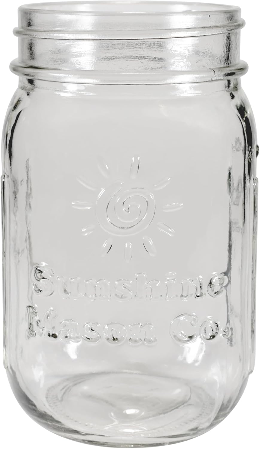 Pint Sized Glass Mason Jars with Hanger Handles (24)-VerdiqueGarden