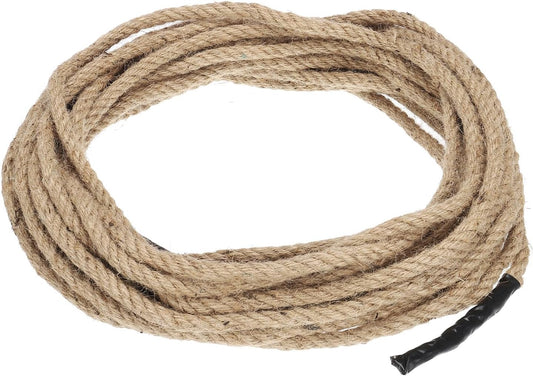 PATIKIL 3/8" x 50 ft Twisted Manila Rope Jute Ropes Natural Thick Jute Twine Burlap for Docks Railings Bundling Craft Tug of War Decorating-VerdiqueGarden