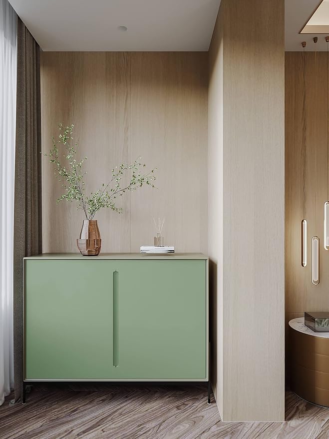 Dimoon 118"x15.7" Peppermint Light Green Peel and Stick Wallpaper Cyan Thicken Waterproof Contact Paper Solid Green Gray Wall Paper Self Adhesive Wallpaper Removable Shelf Drawer Liner Vinyl Roll-VerdiqueGarden