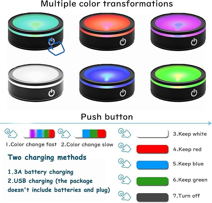 YWHL 3D Crystal Ball Butterfly and Flower Figurine with Colorful LED Base, Laser Butterfly Gifts for Women Men on Christmas Birthday, Crystal Ball Butterfly Decor Night Light for Home Decor (80mm)-VerdiqueGarden