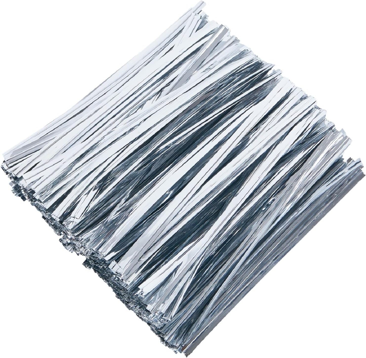 800 PCS 5" Silver Metallic Twist Ties for Bakery Ties, Candy Bags, Coffee Bags,Goodie Bags Ties-VerdiqueGarden