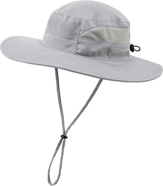 Connectyle Women's UPF 50+ Sun Hat UV Protection Wide Brim Bucket Hat Summer Beach Hats Fishing Hiking Outdoor Safari Hats-VerdiqueGarden