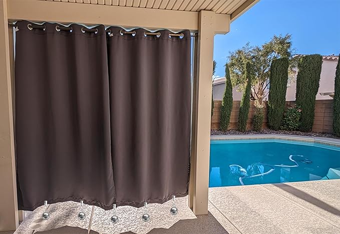 16 Pack Heavy Duty Curtain Weights, Heavy Weights for Outdoor Curtains of Pergola Patio Gazebo Cabana, Stainless Steel Weight Clip Down Curtain, Garden Flag, Shower Curtain, Tablecloth-VerdiqueGarden