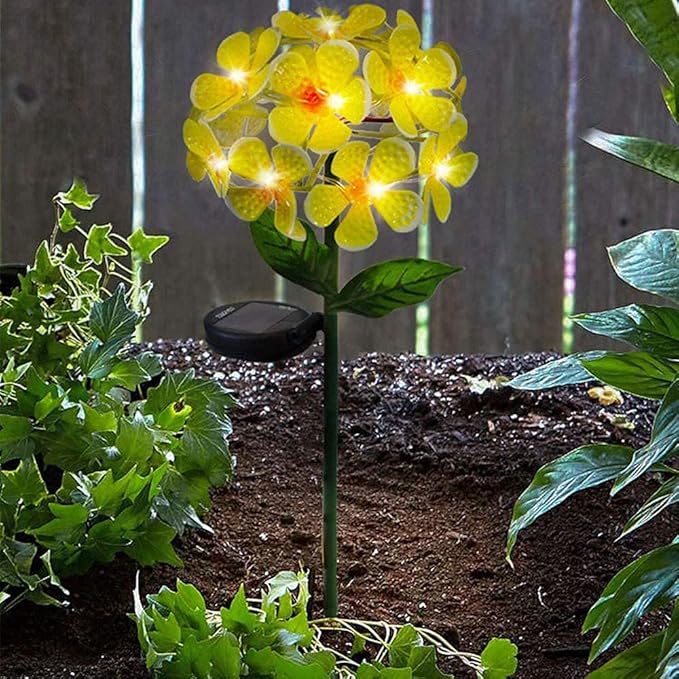 Solar LED Metal Flower Stake Light - Perfect for Your Garden, Patio, Walkway, or Outdoor Living Area - Includes 1 Flower Light-VerdiqueGarden