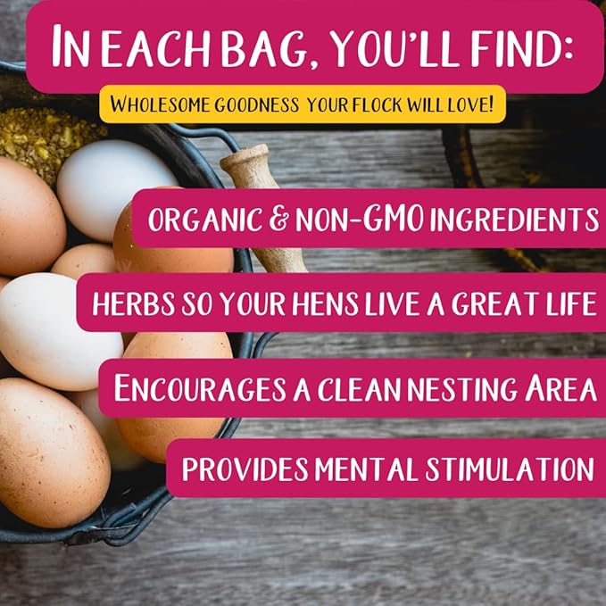 Non-GMO Backyard Chicken Nesting Herbs (10 oz) - Naturally Keep A Clean Coop Your Hens Will Love-VerdiqueGarden