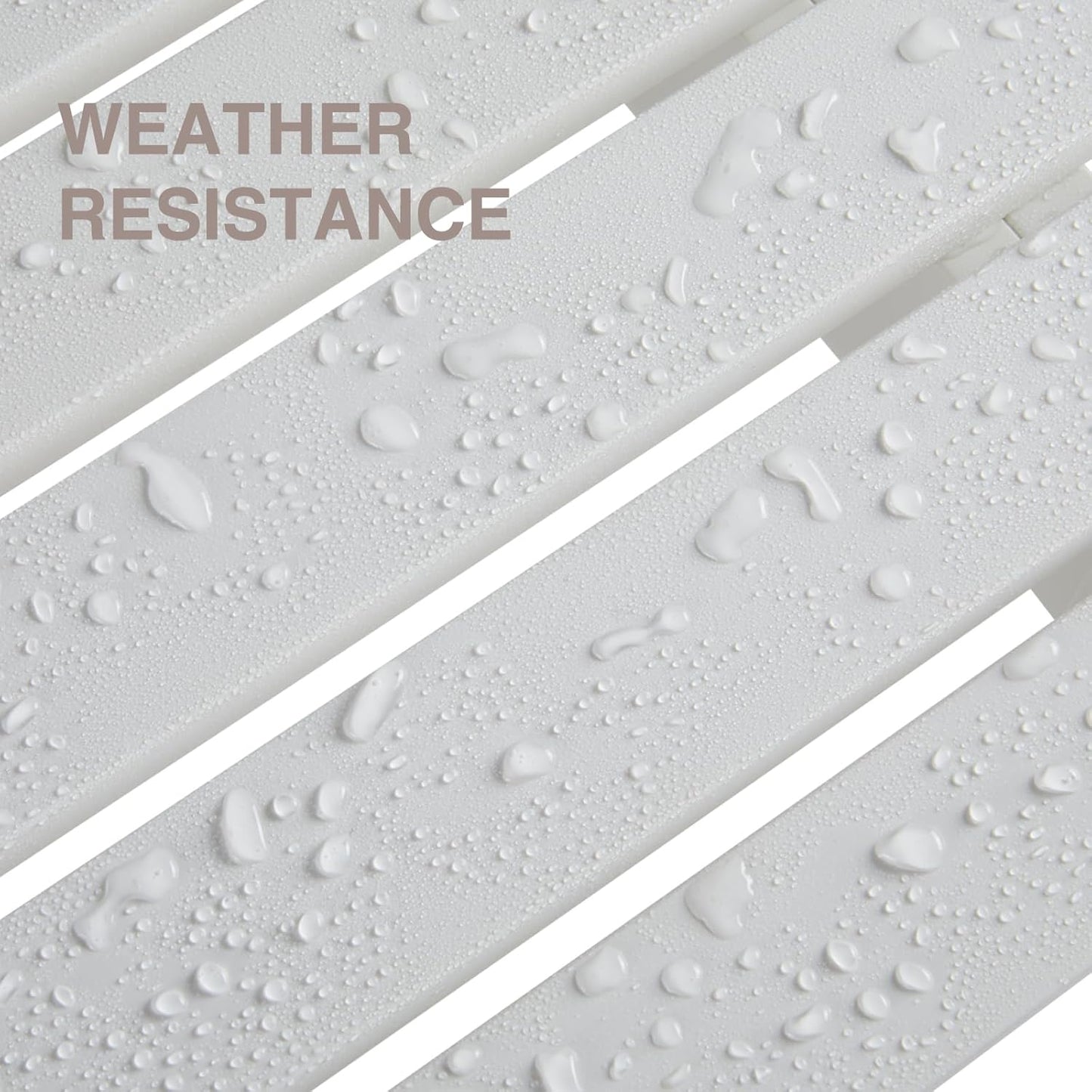 Psilvam Outdoor Bench, Two Person Poly Lumber Porch Bench, Weatherproof Garden Bench That Never Rot and Fade, All-Weather Patio Bench Suit for Garden, Porch, and Park (White)-VerdiqueGarden