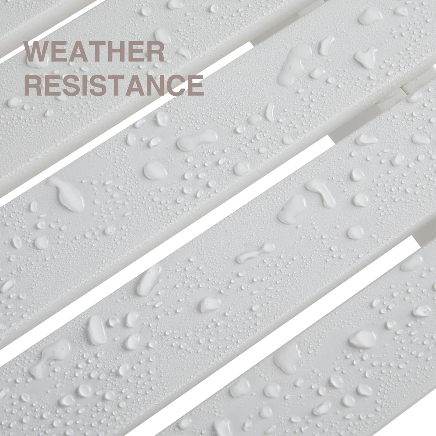 Psilvam Outdoor Bench, Two Person Poly Lumber Porch Bench, Weatherproof Garden Bench That Never Rot and Fade, All-Weather Patio Bench Suit for Garden, Porch, and Park (White)-VerdiqueGarden