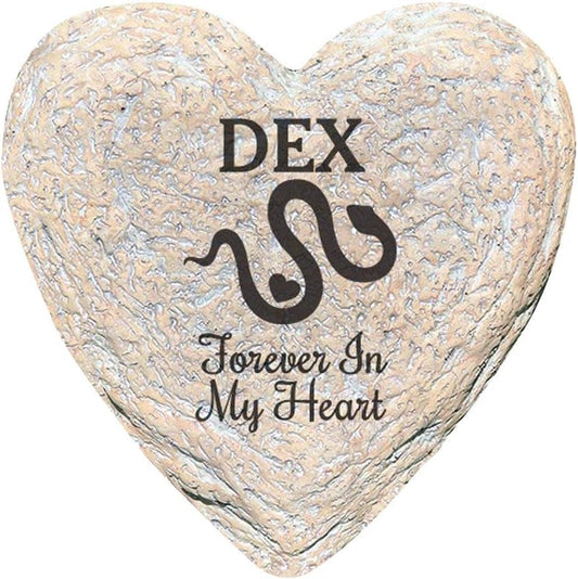 GiftsForYouNow Engraved Assorted Animals with Heart Memorial Heart Garden Stone, Snake My-VerdiqueGarden