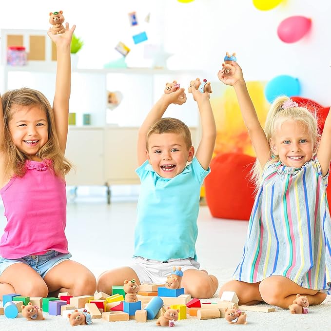 15 Pieces Cute Bear Miniature Figurines Bear Baby Shower Decoration Resin Cake Cupcake Toppers Garden Miniature Moss Landscape DIY Crafts for Home Party Garden Plant Pots Decor-VerdiqueGarden