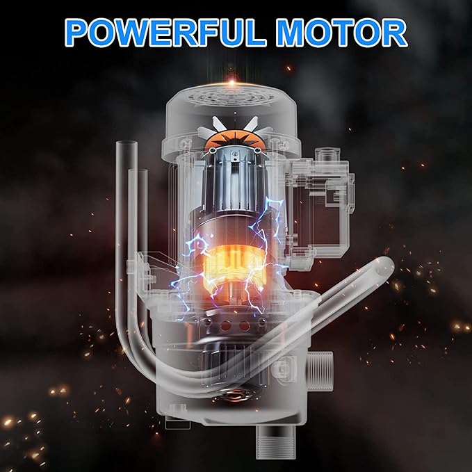 1.6 HP Portable Water Transfer Pump 1500 GPH Electric Shallow Well Pump Garden Booster Pumps for Draining Irrigation Lawn Farm Water Removal-VerdiqueGarden