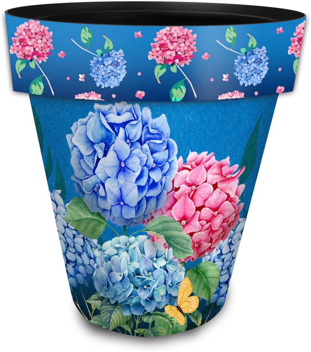 Briarwood Lane Colorful Hydrangeas Large Planter-VerdiqueGarden