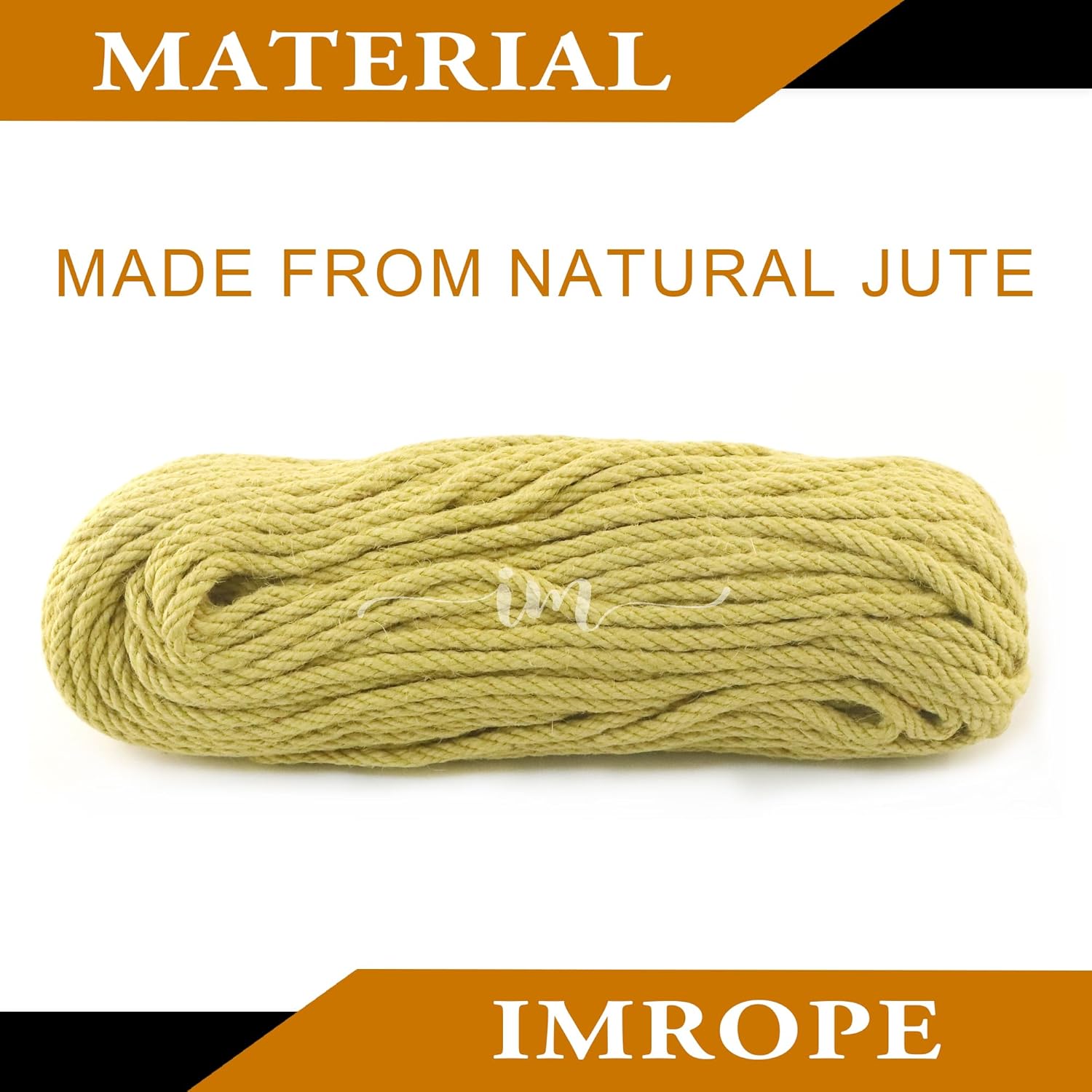 6mm x 200 Feet Yellow Jute Rope, Twine for Gardening Tomato Climbing Plant Tie Floristry Crafts Gift Wrapping Packing Decor-VerdiqueGarden