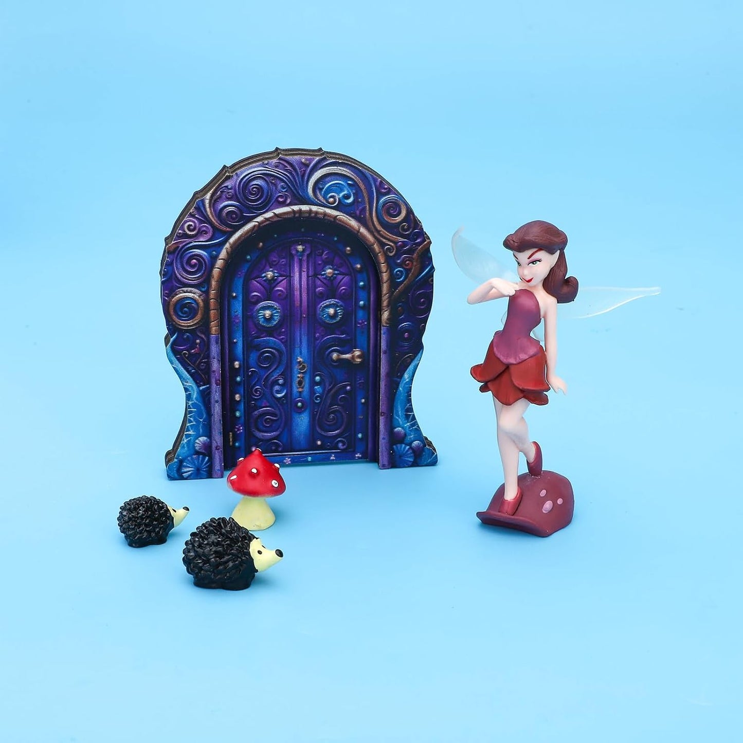 ONEST 11 Pieces Miniature Fairy Garden Accessories Small Fairy Figurines Hand Painted Fairies Figures for Car Decor Garden Flower Pot Birthday Cake Topper-VerdiqueGarden