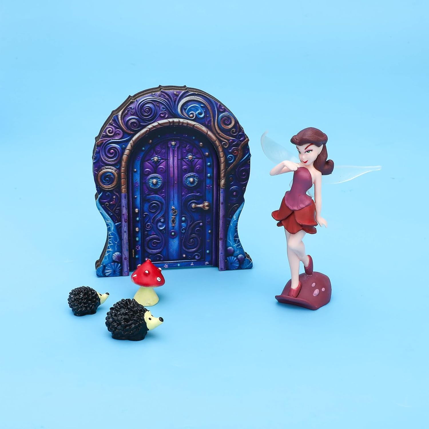 ONEST 11 Pieces Miniature Fairy Garden Accessories Small Fairy Figurines Hand Painted Fairies Figures for Car Decor Garden Flower Pot Birthday Cake Topper-VerdiqueGarden