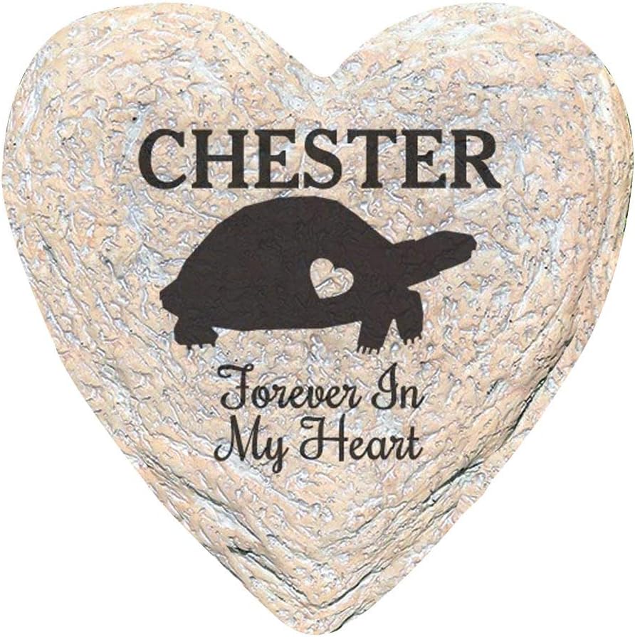 GiftsForYouNow Engraved Assorted Animals with Heart Memorial Heart Garden Stone, Turtle My-VerdiqueGarden