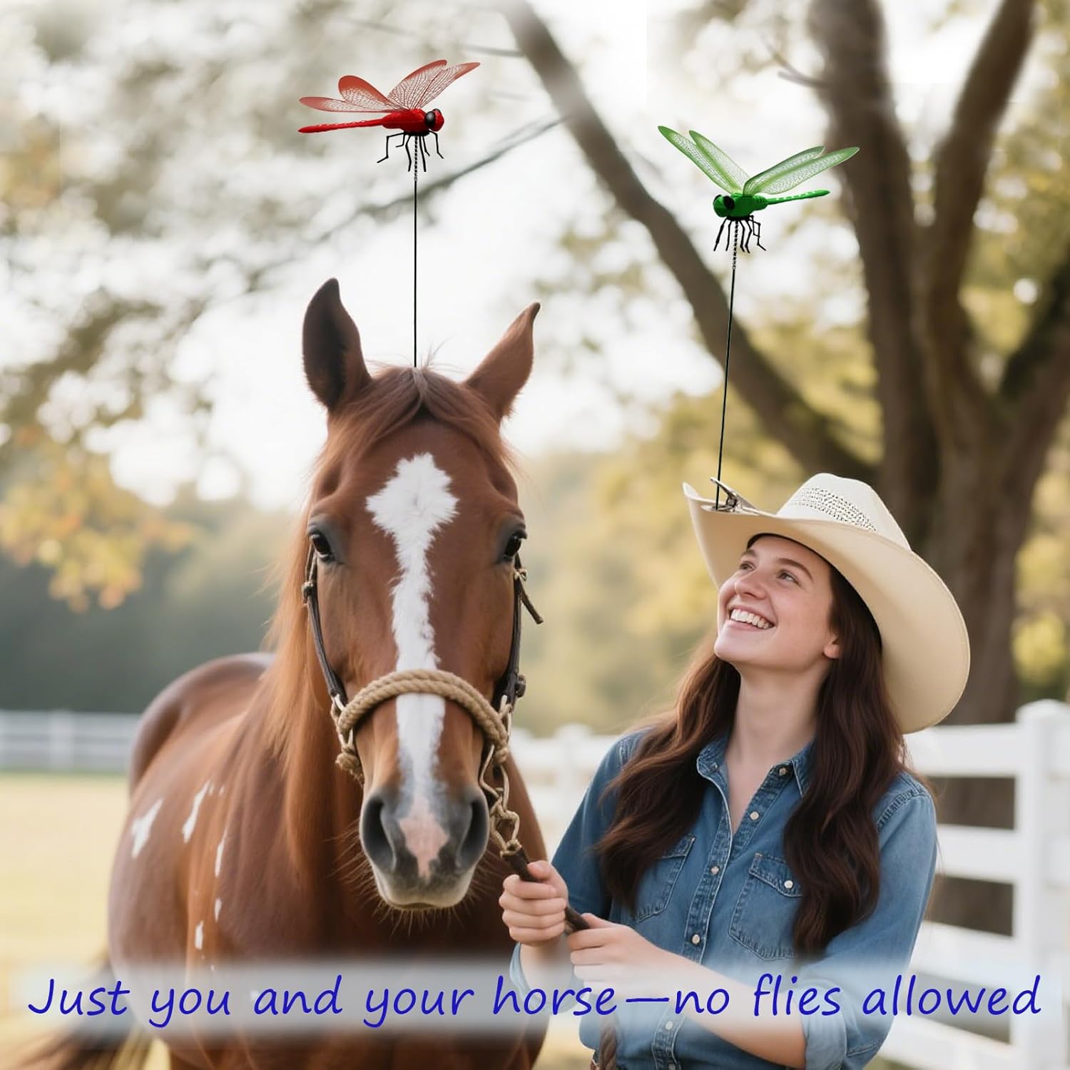 Dragonfly Clip on Hat, Dragonfly Garden Décor, 3D Fake Dragonflies The Deer or Horse Fly Nature Enemy to Scare Garden Fly for Indoor Outdoor (8Pcs-Colorful)-VerdiqueGarden