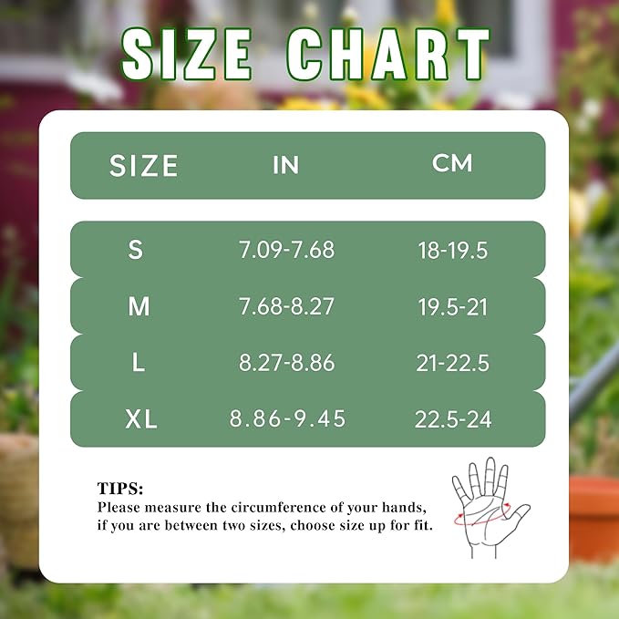 HANDLANDY Leather Gardening Gloves, Thorn Proof Long Gauntlet Heavy Duty Garden Gloves, Elbow Length Rose Pruning Weeding Yard Glove (Medium, Green)-VerdiqueGarden