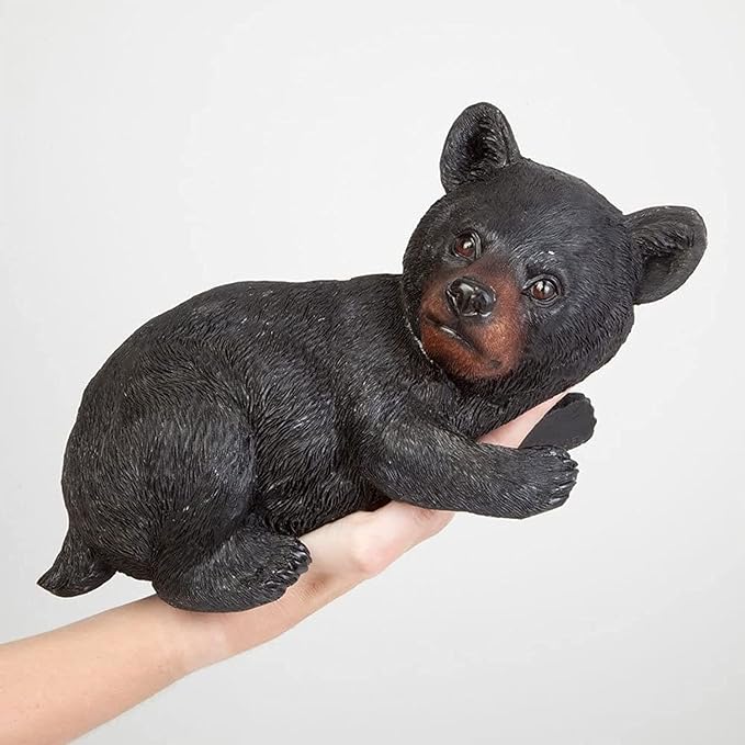 Bits and Pieces – Bear Cub Tree Hugger - Yard Decorations - Adorable Tree Sculpture - Outdoor Decoration - Garden Peeker Yard Art - 13-3/4" x 8"-VerdiqueGarden