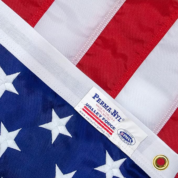100% Made in the USA - 3'x5' ft – Perma-Nyl Sewn Nylon with Grommets - Sturdy, Durable, and Patriotic - Great For Gardens, Homes, Patios and Cars – By Valley Forge Flag-VerdiqueGarden