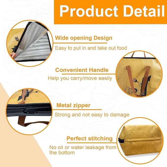 Thickened Insulation BBQ Blanket - Meat Resting Blanket, Locks in Juices, Wide Opening Design, Reusable for Large Brisket, Pork Shoulder, Turkey, Easy Clean, Portable - BBQTools,Gift Accessories-VerdiqueGarden