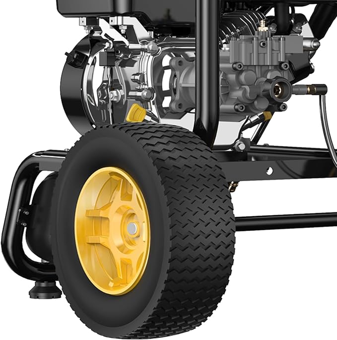 Heavy-Duty Gas Pressure Washer, 3500Psi at 2.6Gpm Power Washer,Portable, 30feet Pressure Hose,Industrial Style,Axial Cam Pump, for Siding, Driveway, House, Car, RV, Paint Preparation etc-VerdiqueGarden