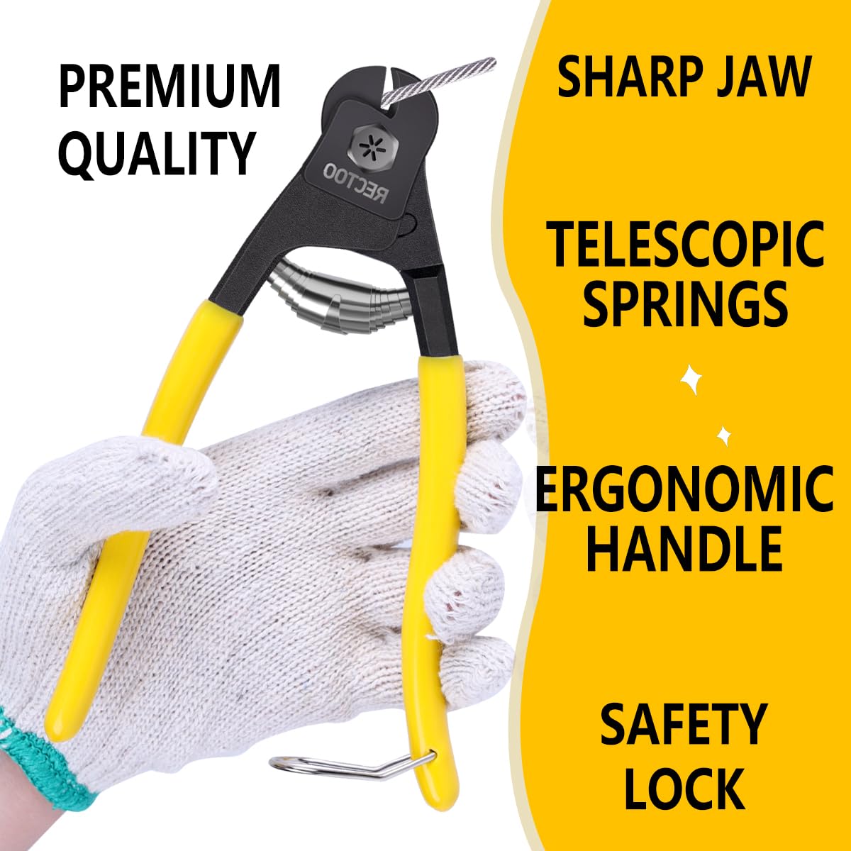 600FT 1/8" T316 Stainless Steel Cable with Cutter, 7x7 Strands Aircraft Wire Rope for Deck Railing, Stair Handrail, Porch Fence, High Strength for Indoor and Outdoor Use-VerdiqueGarden