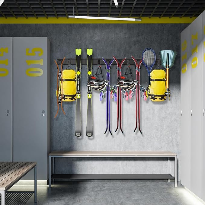 Garage Tool Organizer Wall Mounted, 64 Inches Adjustable Garden Tool Organizer Rack, 20 Pcs Heavy Duty Yard Tool Organizer Hold Up to 900lbs-VerdiqueGarden