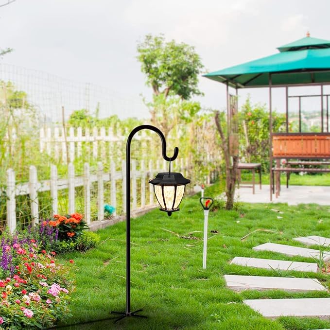 Shepherd Hooks Outdoor 36 Inches for Lanterns Heavy Duty Shepherd Stand Plant Hanger Yard Hooks for Solar Lights,Bird Feeder,Wedding,Mason Jar,Planter Pot-VerdiqueGarden