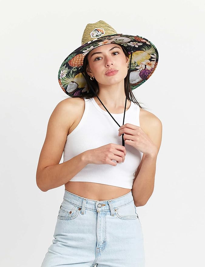 Straw Hat for Men & Women | Lifeguard Hat, Beach Hat & Sun Hat | UPF 50+ Wide Brim for Sun Protection | One Size | Hemlock-VerdiqueGarden