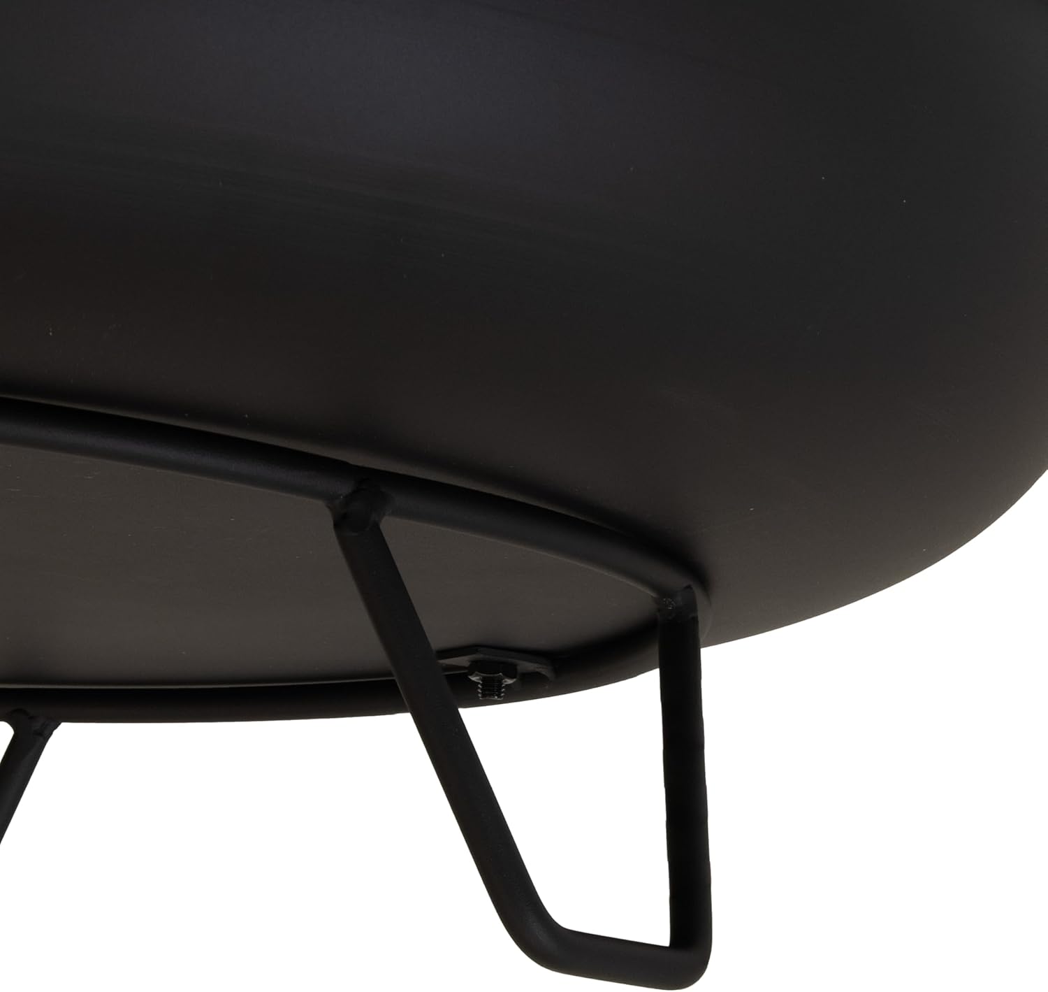 Sunnydaze 23-Inch Small Fire Pit for Patio - Outdoor Wood-Burning Fire Pit Bowl - Black-VerdiqueGarden