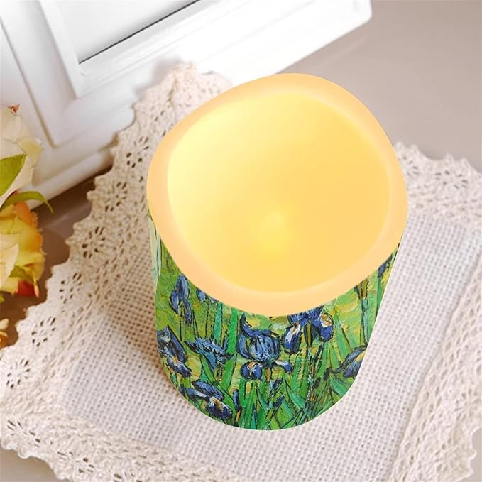 Ystardream Plastic Moving Flickering LED Candles with Remote Color Changing & Timer, 4 Packs Won't Melt Candles for Room Decor Accessories for Christmas Halloween-VerdiqueGarden