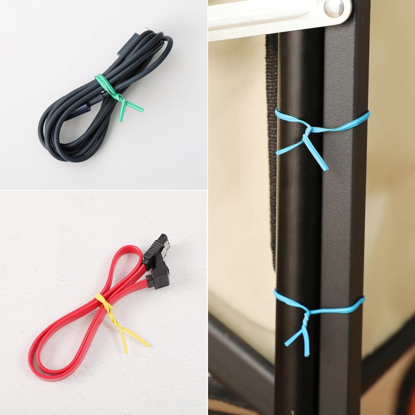 300 Pcs 6 inch Black Plastic Twist Ties, Cable Ties, for Bags, Gardening Tools-VerdiqueGarden