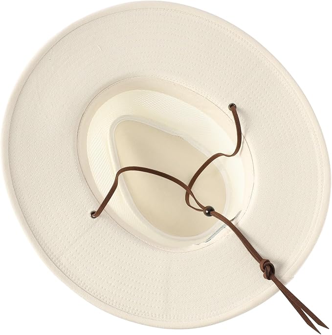 Home Prefer Cotton Summer Fedora Hat Wide Brim Sun Hats for Men Women UPF 50+ Sun Protection Cap for Fishing Hiking-VerdiqueGarden