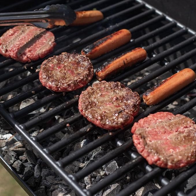 Ash & Ember Park-Style Grill, 384 Sq. In Jumbo Charcoal Grill, Single Post Outdoor Cooking Backyard BBQ, Camp Grilling Barbecues-VerdiqueGarden