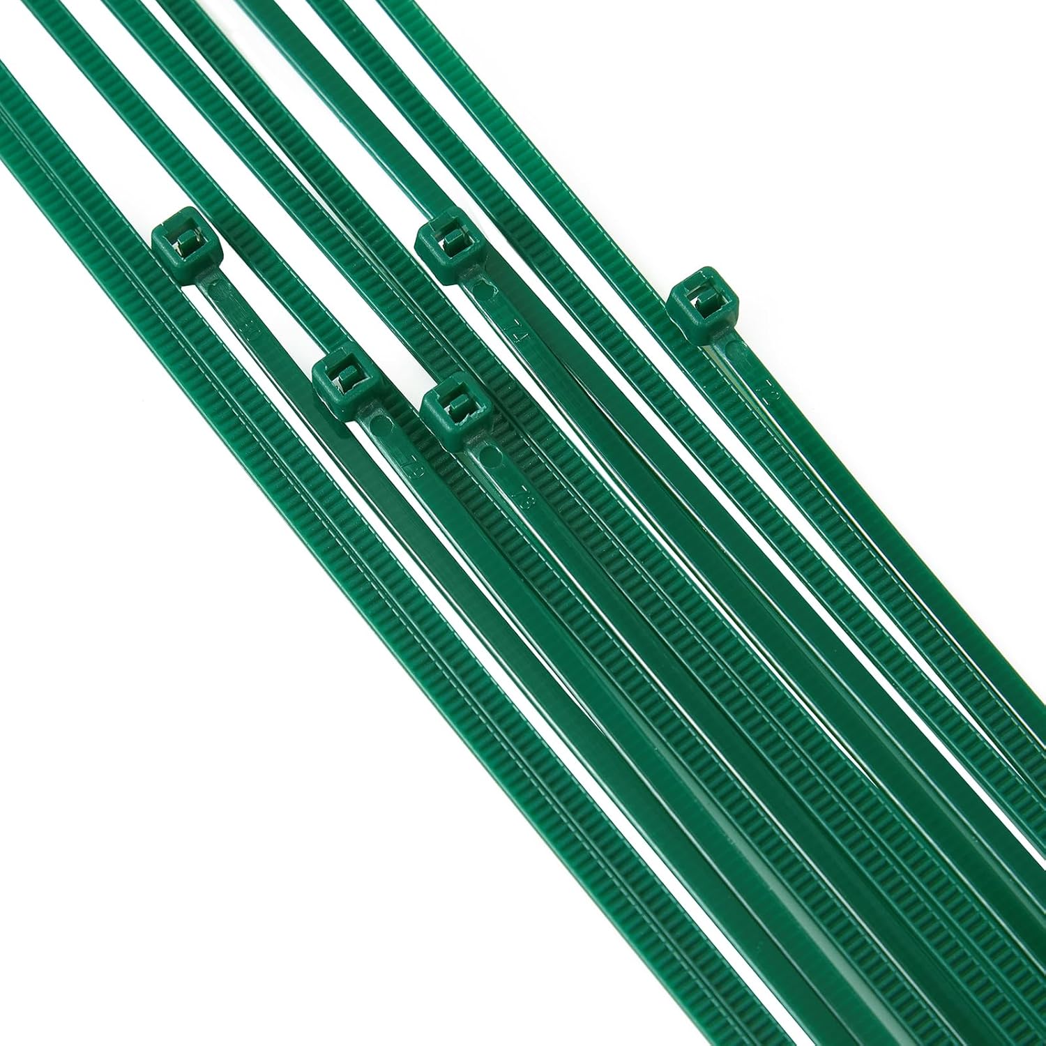 6 inch 3mm Dark Green Nylon Garden Cable Zip Ties Self Locking Cable Ties Twist Ties, Multi-Purpose Cable Tie (200 Pcs) Decoration Tie Wraps for Christmas Tree-VerdiqueGarden