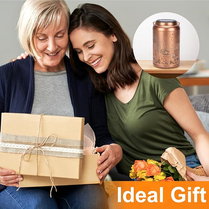 2 Pack Turtle Solar Lanterns Outdoor Waterproof - Birthday Gifts for Women, Men, Mom, Tortoise Solar Lights Outdoor Hanging Garden Decor for Outside, Patio, Outdoor, Yard, Lawn, Balcony-VerdiqueGarden