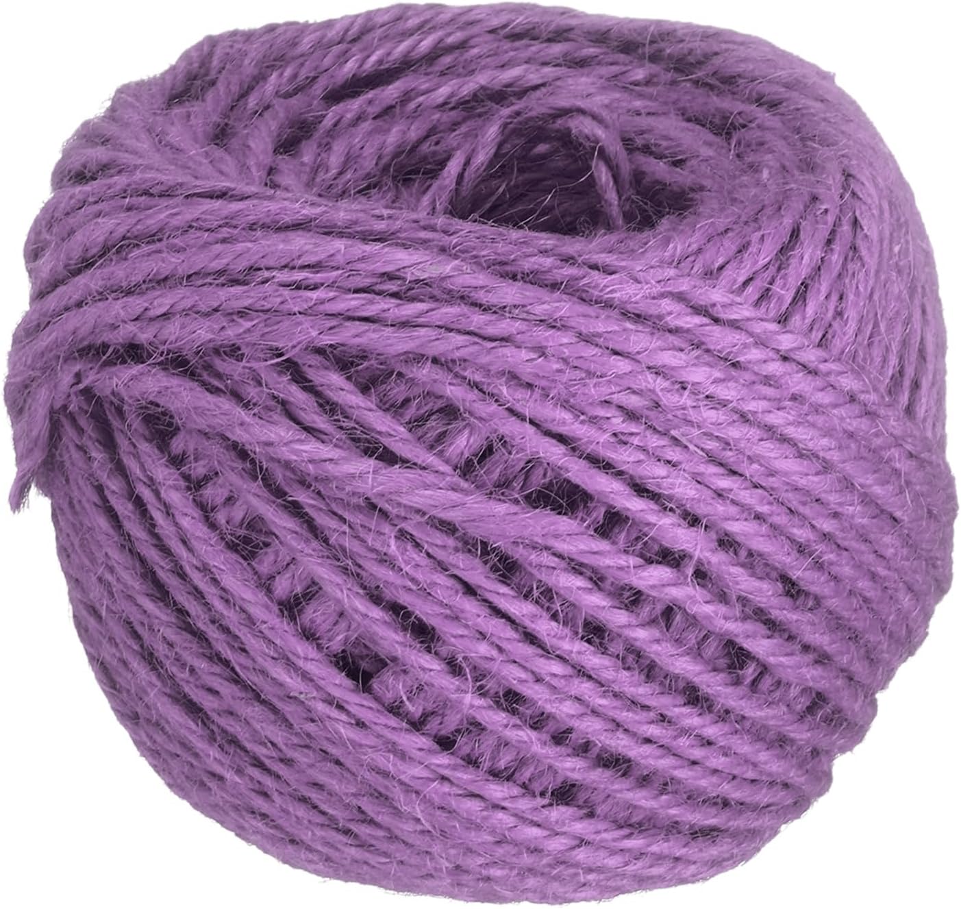 uxcell 164 Feet Natural Jute Twine String,3mm Thin Garden Twine Rope Colored Plant String Cord for DIY Art Crafts Gift Wrapping Decoration Packing Gardening Plant Hanger,Light Purple-VerdiqueGarden