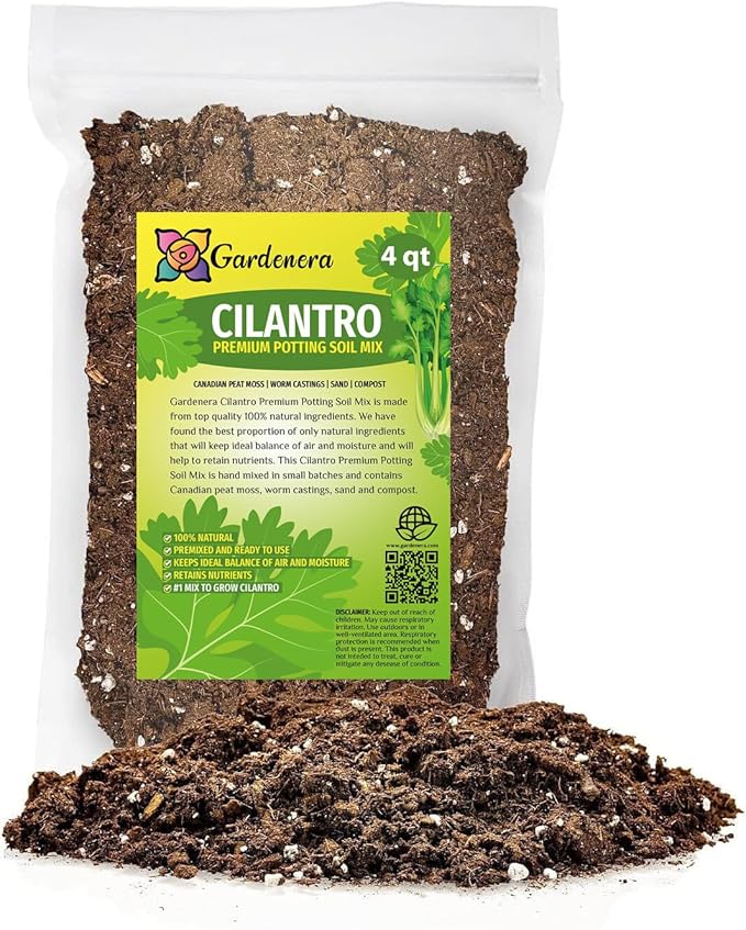 Cilantro Potting Mix - Promote Strong Roots and Culinary Excellence with Our Premium Blend - 4 Quart-VerdiqueGarden