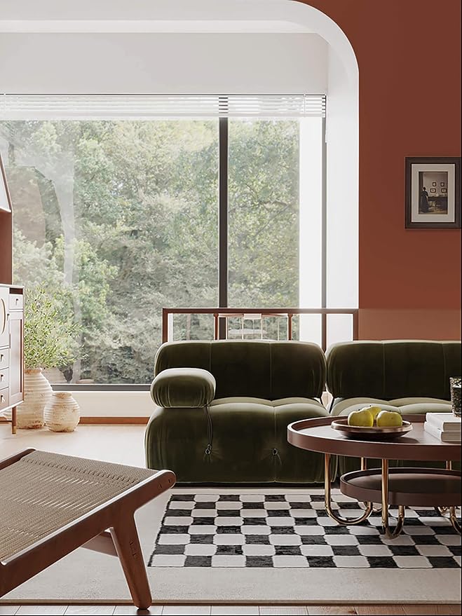 Dimoon 78.7''x17.7'' Orange Peel and Stick Wallpaper Contact Paper Modern Self Adhesive Wall Paper Removable Renter Friendly Textured Solid Color Shelf Cabinet Vinyl Roll (78.7''x17.7'',Vermilion)-VerdiqueGarden