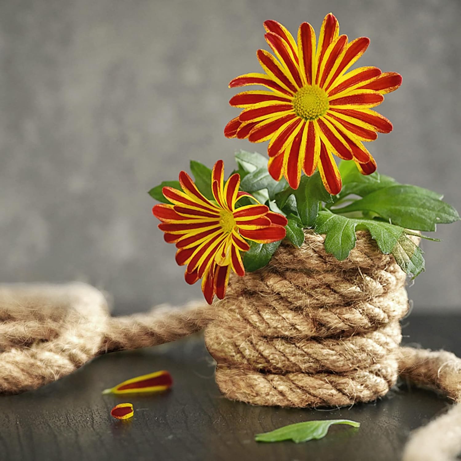 PINGEUI 164 Feet 10mm Jute Rope, Natural Jute Twine, Hemp Rope for DIY Arts Crafts, Gardening, Bundling, Home Decoration-VerdiqueGarden