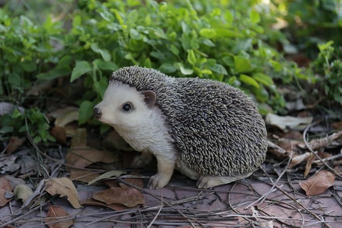 Hi-Line Gift Ltd Crawling Hedgehog Statue,Tan-VerdiqueGarden