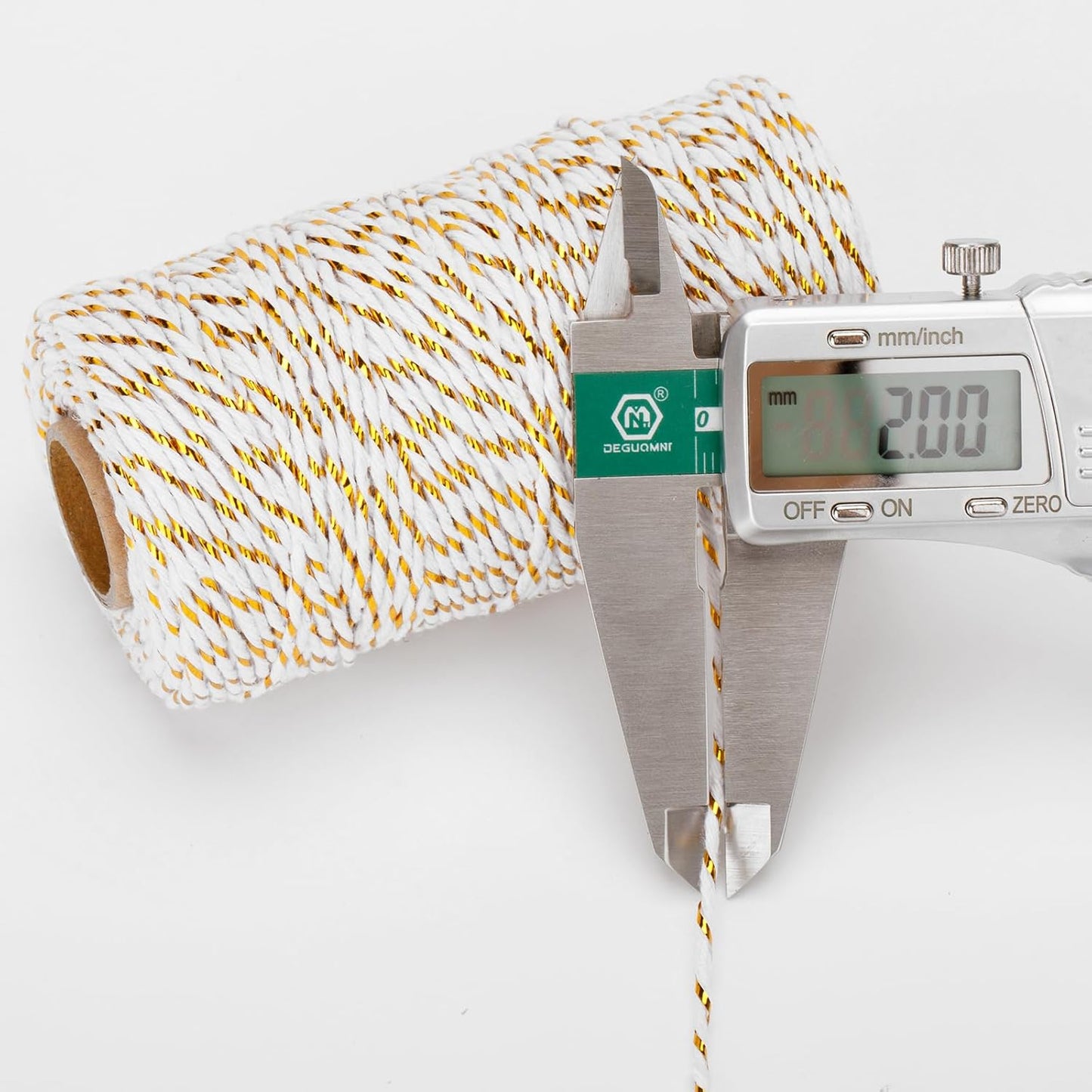 328 Feet Cotton Bakers Twine, Gold Metallic Wedding & Holiday Twine-VerdiqueGarden