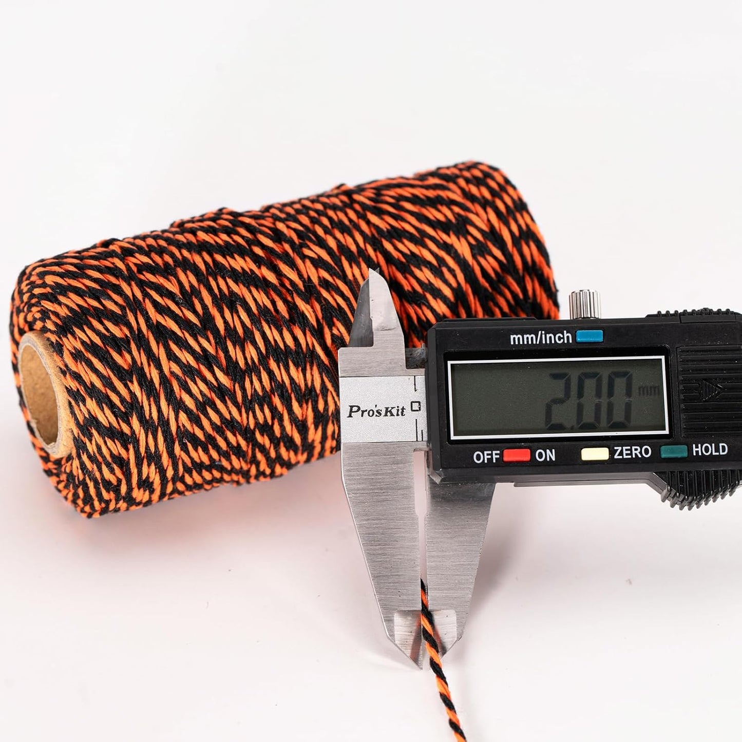 KINGLAKE Halloween Twine - Orange & Black Cotton String, 2mm, 328 Feet, DIY Crafts, Gift Wrapping, Party Decoration, Gift Tags-VerdiqueGarden