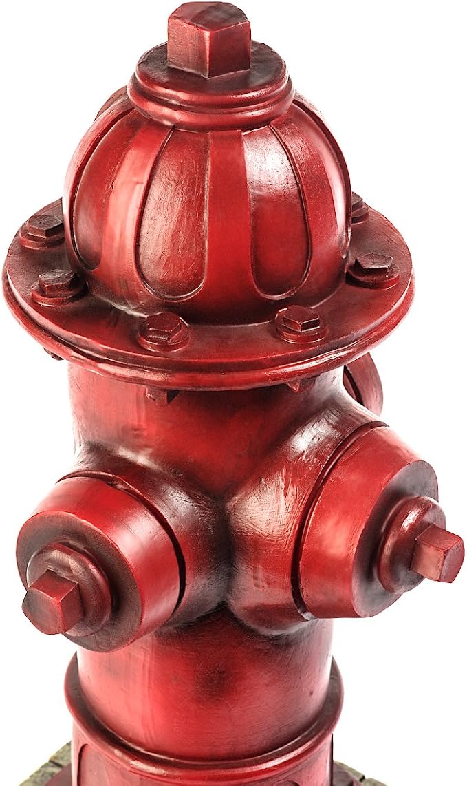 Dog Fire Hydrant Garden Statue with 2 Stakes, 14 Inches (Small)-VerdiqueGarden