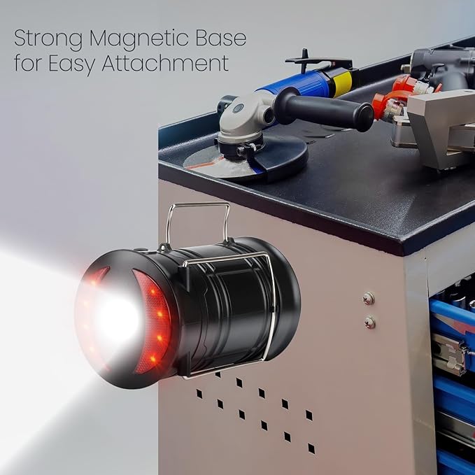 Lichamp 4 Pack Camping Lanterns Rechargeable and Battery Powered, Dual Power Source and 4 Mode Lantern Flashlight COB Camp Light for Power Outages, Camping Supplies and Home Hurricane Supplies, E4BK-VerdiqueGarden